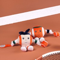 LI4606.LI4605 Duo Peluches Roland-Garros personnages tennis officiels Paris