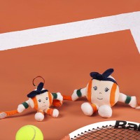 Peluche Madame Balle Roland-Garros et porte-clés tennis officiel LI4606.LI4608.jpg
