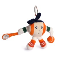 Porte-clés peluche Roland-Garros – Madame Balle blanche –12 cm