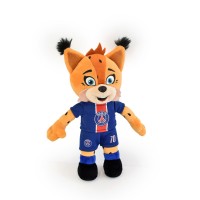 Peluche officielle PSG Mascotte Germain Le Lynx - 25 cm