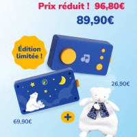 Duo Doudou Ours Clair de lune + conteuse Lunii