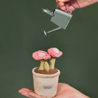Peluche fleur - 9 cm - Botanique - Rose