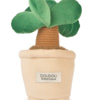 Peluche fleur - 9 cm - Botanique - Vert fonçé