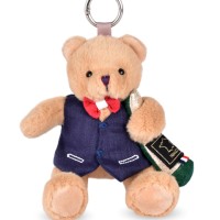 Peluche Ours beige- porte-clé - Célébration - 15 cm