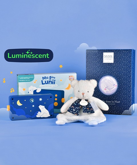DC4316 Doudou Luminescent + Boite conteuse Lunii