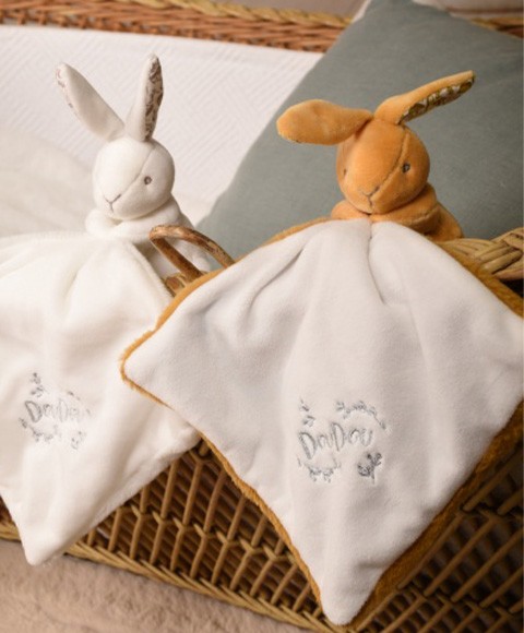 Lapin DOUDOU® - Lapin avec doudou - 10cm - Blanc.jpg