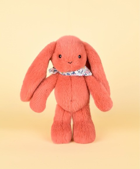 Peluche lapin orange 25 cm - Lapin Fleurette.jpg