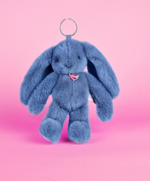 LAPIN FLEURETTE - Porte clés - Bleu