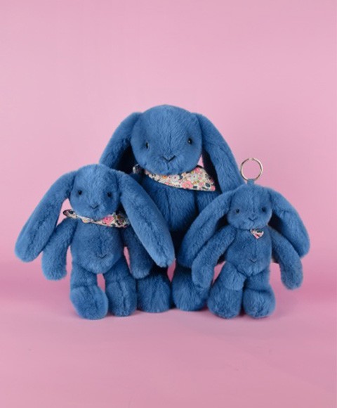 LAPIN FLEURETTE Bleu famille