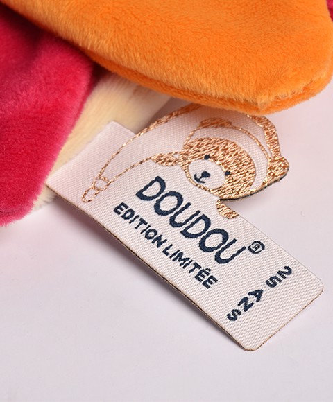 Doudou Fleur Collector Jaune/Orange- 25 cm - Réédition limitée et numérotée