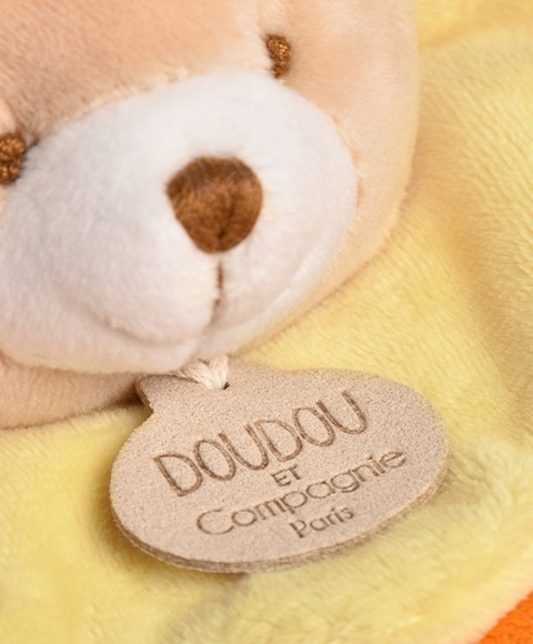 Doudou Fleur Collector Jaune/Orange- 25 cm - Réédition limitée et numérotée