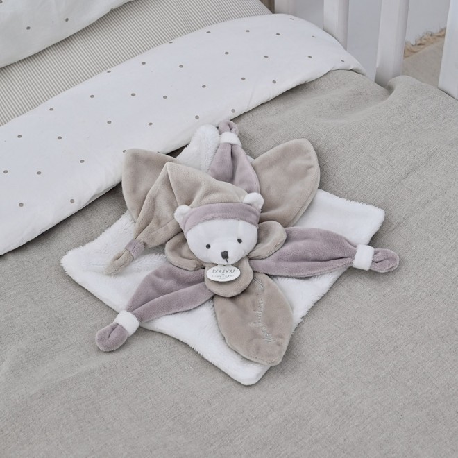DC2922- Doudou plat Ours Collector taupe - 24 cm