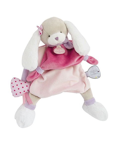 DC3083-Marionnette à main Chien Toopi girl rose - 28 cm