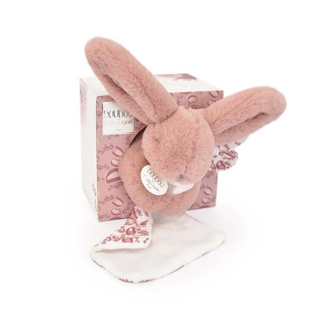 Lapin DOUDOU® - Peluche Lapin rose - Avec Boite