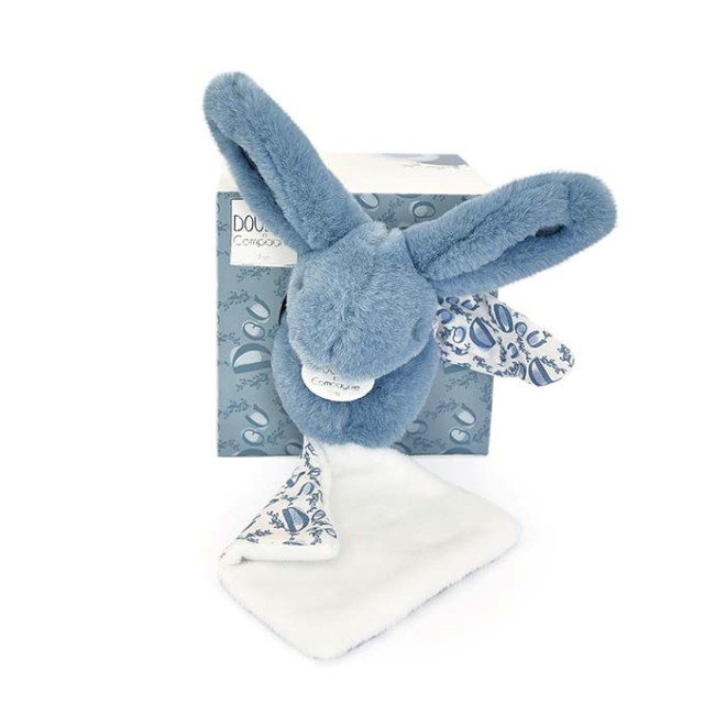 Lapin DOUDOU® - Peluche Lapin bleu - Avec Boite