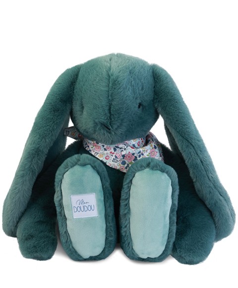 Peluche lapin Vert XXL - Lapin Fleurette 50 cm- DC4308.jpg