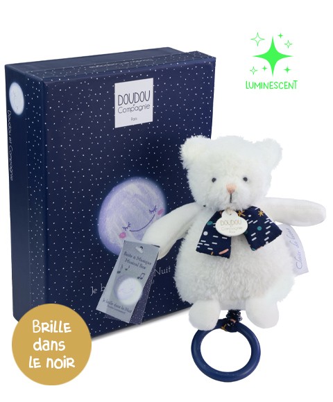 Boite a musique luminescente ours - 17 cm - Clair de Lune- DC4317-2.jpg