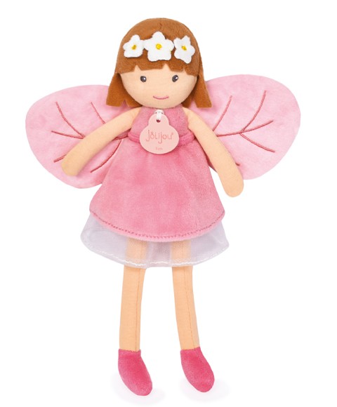 Jolijou-Doudou poupée bébé fille rose-18 cm