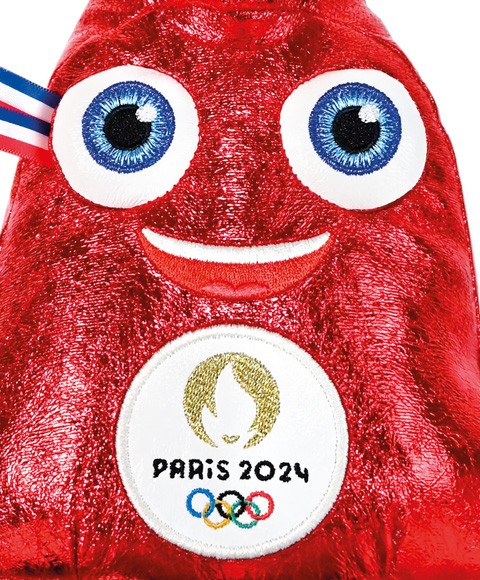 Peluche mascotte officielle JO Paris 2024 fabriquée en France - Edition limitée version métallisée - 27 cm- JO2428-2.jpg