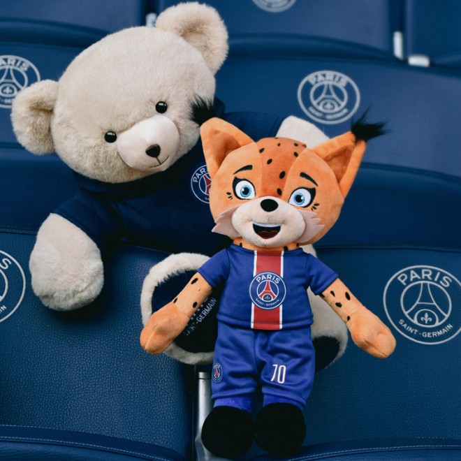 Peluche officielle PSG - Mascotte Germain Le Lynx - 35 cm- LI4265-1.jpg
