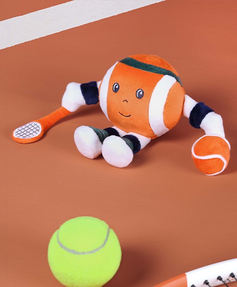 Monsieur balle peluche 17cm Roland Garros x Doudou et compagnie