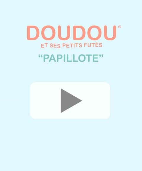 Doudou et Compagnie - Doudou Lapin - Doudou cape - Blanc - 25 cm - DOUDOU  PAPILLOTE - DC3953 : : Jeux et Jouets