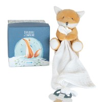 DC3786-1 Doudou attache sucette peluche Renard et boite