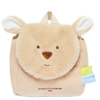 DC3833-Sac à dos enfant peluche kangourou beige - 20 x 20 x 10 cm - Unicef