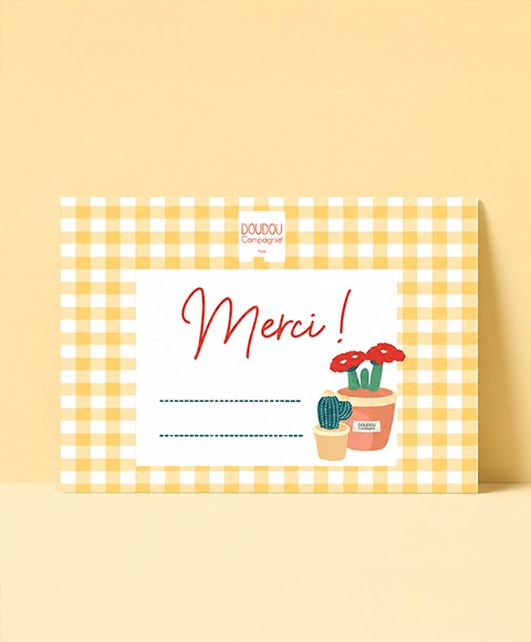 Carte de Remerciement Personnalisable "Merci !"