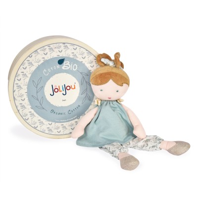Poupée de chiffon en coton BIO - Flore- 30 cm