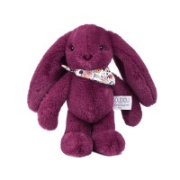 Peluche lapin prune 25 cm - Lapin Fleurette