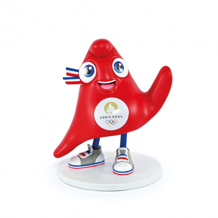 Figurine Mascotte officielle Olympique Jeux de Paris 14,5 cm 2024 Doudou et compagnie JO2507